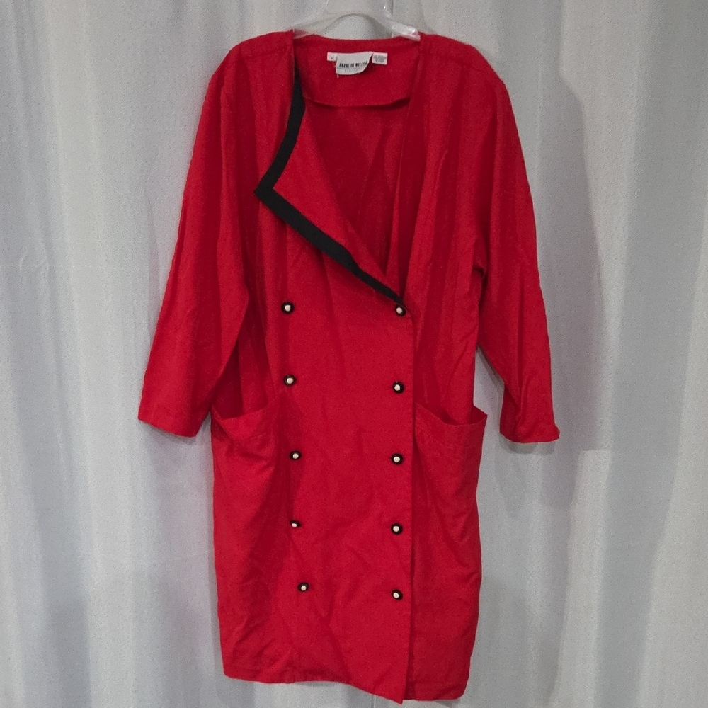 Caroline Wells II Red Double-Breasted Dress
